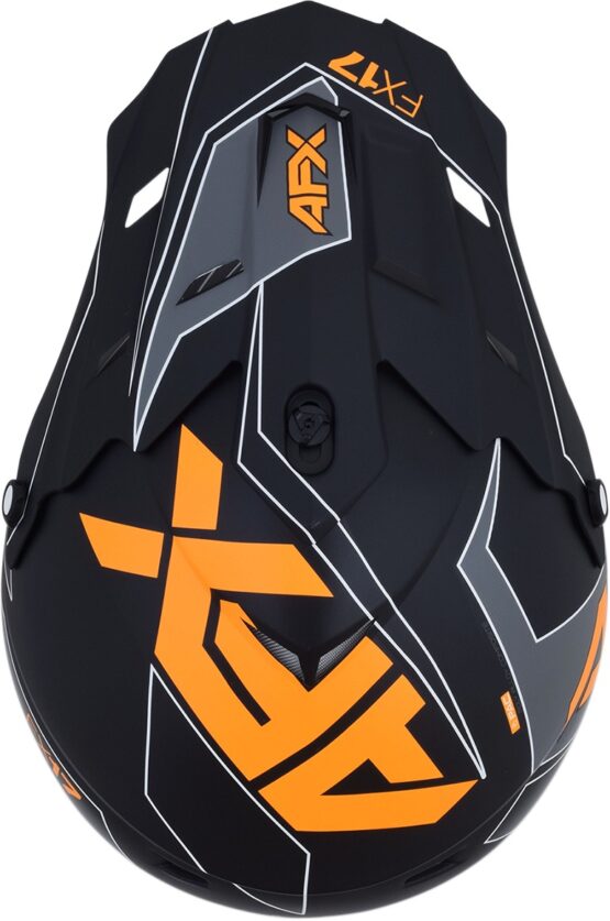 FX-17 Full Face Offroad Helmet Matte Orange 2X-Large - Image 5