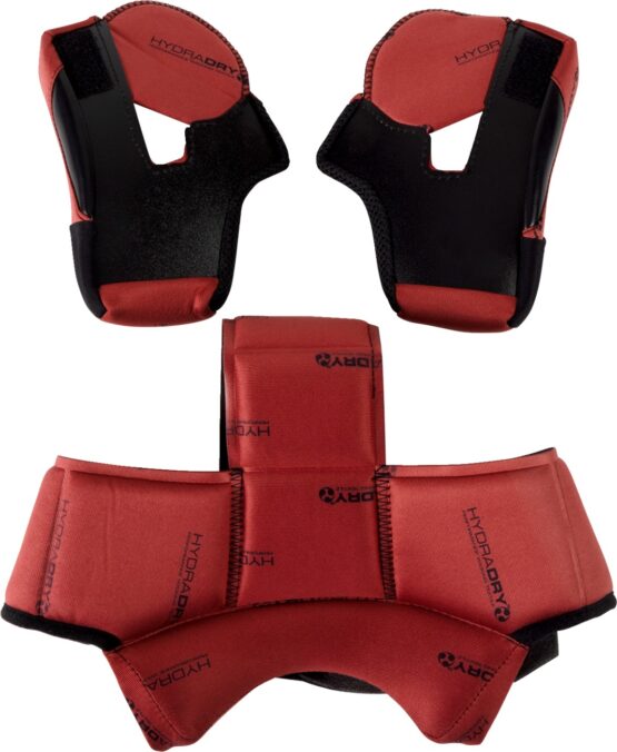 Icon Domain Helmet Liner and Cheek Pads Set XL Red - Image 2