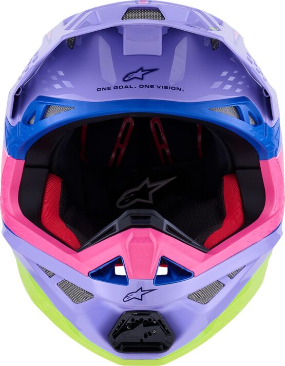 Alpinestars Supertech M10 Jett Lawrence R01 Helmet Small Pink/Purple/Yellow - Image 3