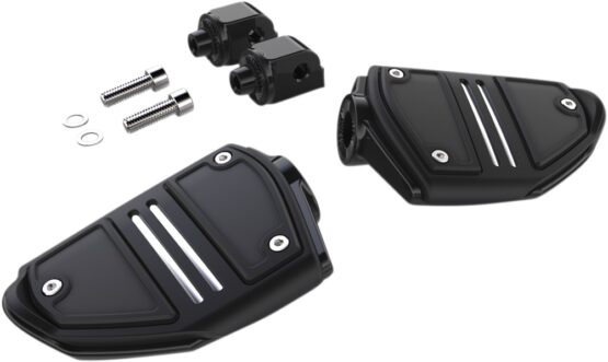 CIRO Twin Rail Footpegs with Mount Black