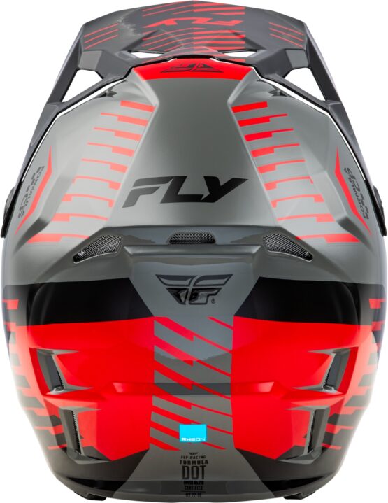 Fly Racing Formula CP Slice Helmet Grey/Red/Black MD - Image 3