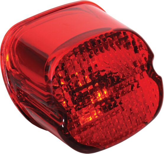 Drag Specialties Laydown Taillight Lens with Bottom Tag Light For Harley