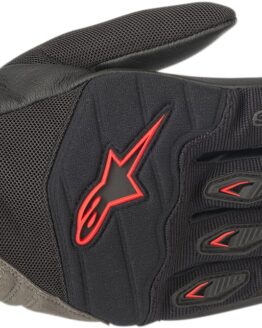 Shore Motorcycle Gloves Black/Red Small