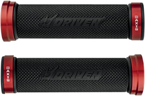 Driven D-Axis Red Anodized 7/8" Motorcycle Grips