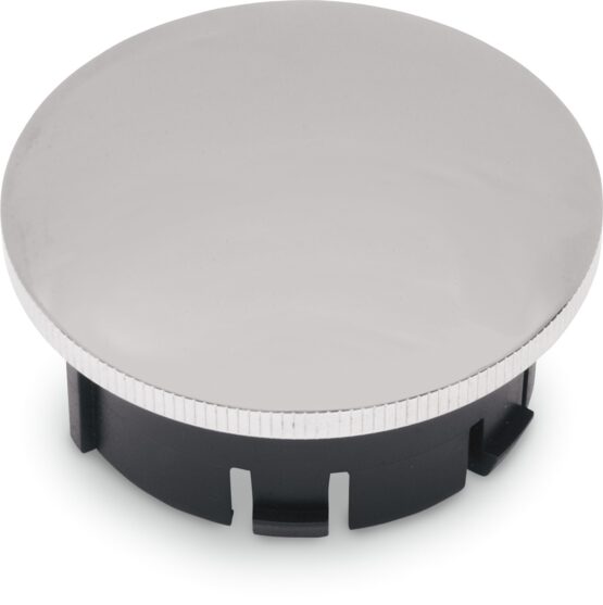 Drag Specialties Gas Cap with Paint Protectors Chrome Left-Hand Thread For Harley