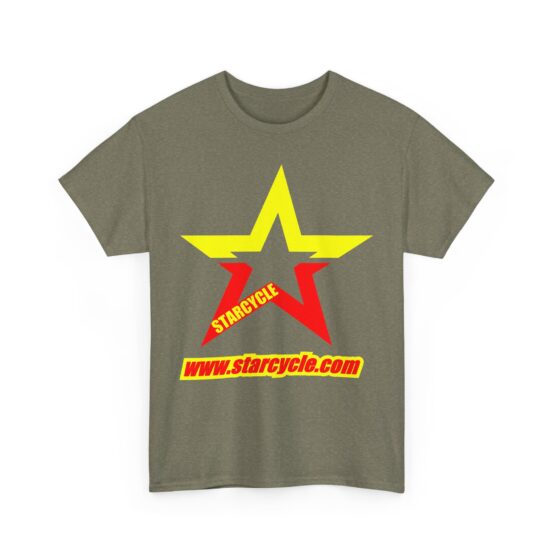Star Cycle Unisex Heavy Cotton Tee – Bold Graphic Tee for MC & ATV Enthusiasts - Image 7