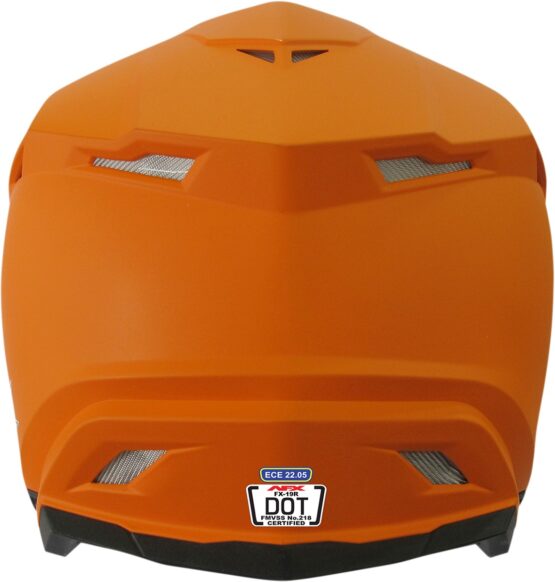FX-19R Full Face Offroad Helmet Matte Orange 2X-Large - Image 2