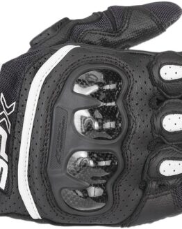 SPX Air Carbon V2 Motorcycle Gloves White Black Small