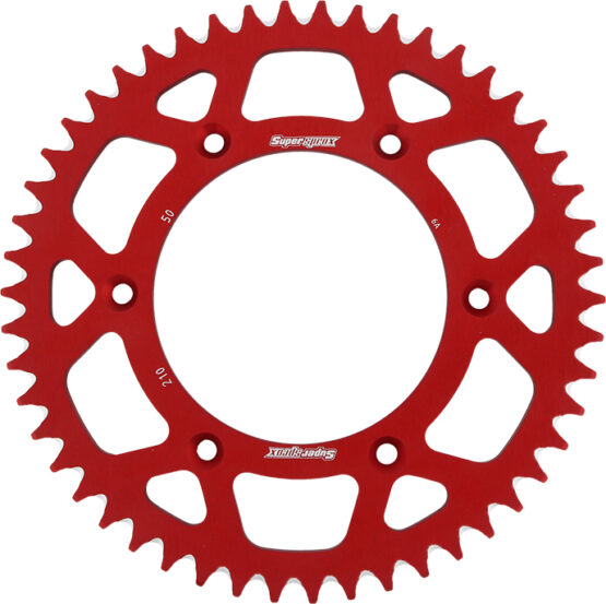 Supersprox Aluminum Rear Sprocket 50T Red Fits Honda