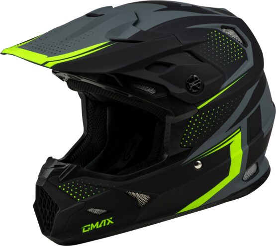GMAX MX-96 502 Helmet Matte Grey/Hi-Vis XL Offroad