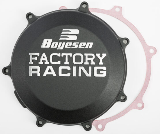 Boyesen Black Factory Racing Clutch Cover Fits 19-20 Kawasaki KX450