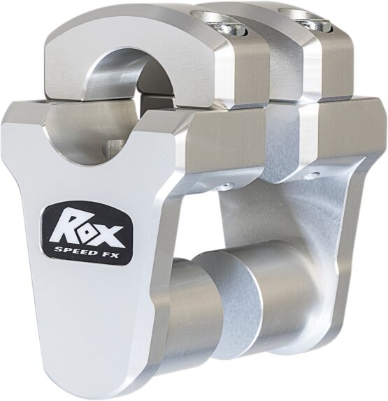 Rox Speed FX Pivoting Handlebar Risers 2in Clear Anodized 1-1/8in