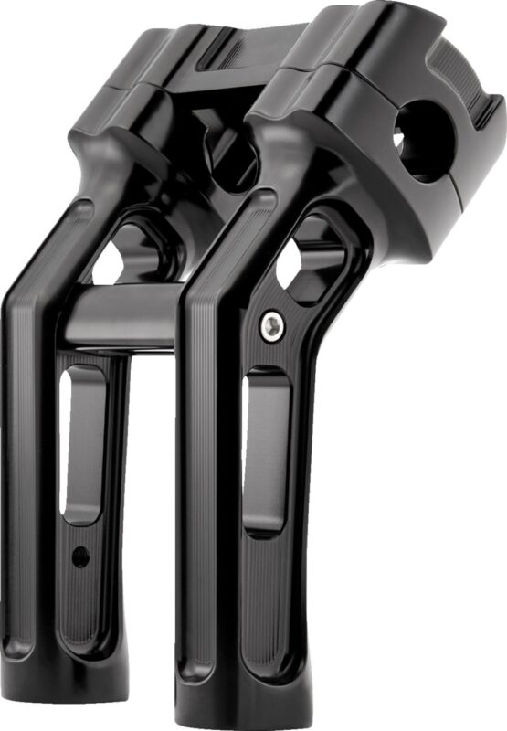 Arlen Ness Method Kickback Handlebar Riser 7in Black For Softail Gauge - Image 2