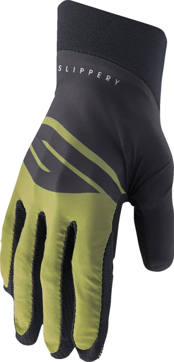 Slippery Flex Lite Gloves Black Green Unisex Adult Size M