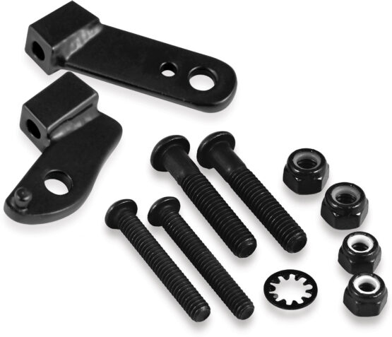 POWERMADD Star Series Handguard Mount Kit Black For Harley Dyna Softail Touring - Image 2
