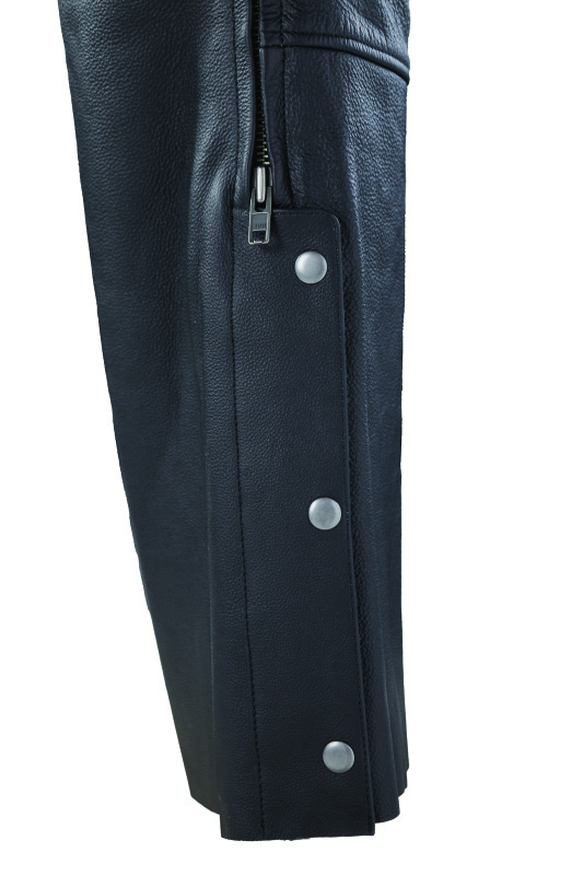 Kuryakyn Longhaul Leather Chaps Black Large Men's - Image 7