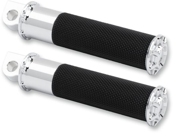 Arlen Ness Fusion Foot and Shift Pegs Chrome Beveled Footpegs
