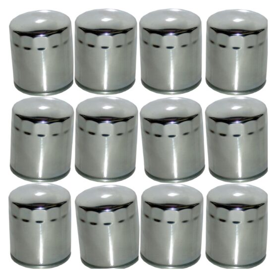 HF174C Oil Filter - Chrome - 12 Pack
