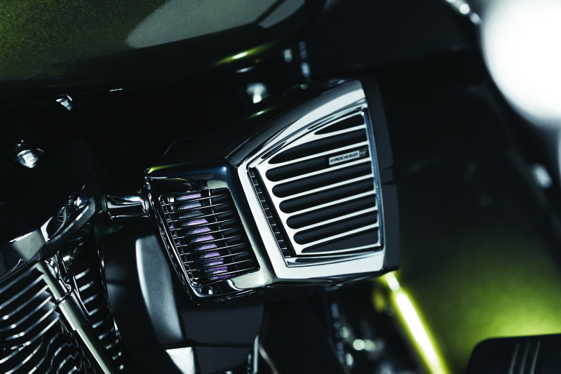 Kuryakyn Classic Faceplate for Hypercharger ES Black/Chrome - Image 6