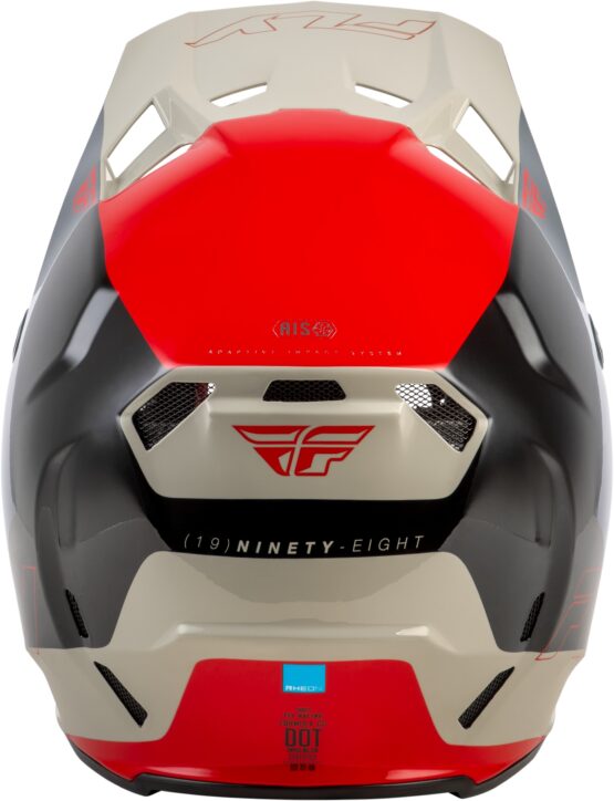 Fly Racing Formula CC Glide Helmet Black/Red/Grey Medium - Image 3