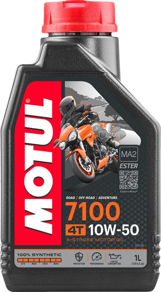 Motul 7100 10W50 4T Synthetic Motorcycle Oil 1L