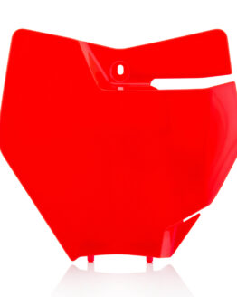 Front Number Plate - Fluorescent Orange