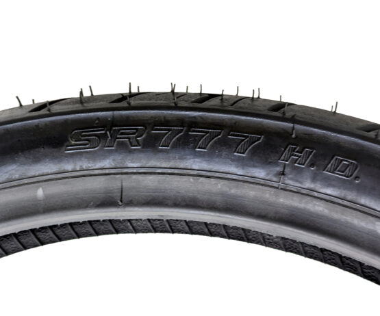 80/90-21 F777 54H All Black Reinforced Front Tire - Image 2