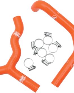 Moose Radiator Hose/Clamp Kit Orange Silicone Fits KTM 85/105 SX 08-12