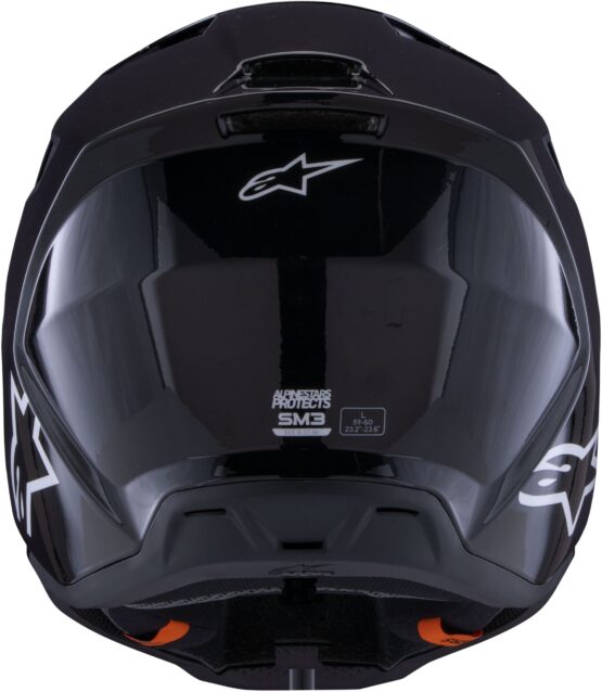 Alpinestars SM3 Solid Helmet Black Gloss Medium - Image 8