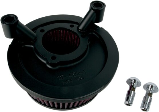 Arlen Ness Stage I Big Sucker Air Filter Kit Black Smooth Steel - Image 3