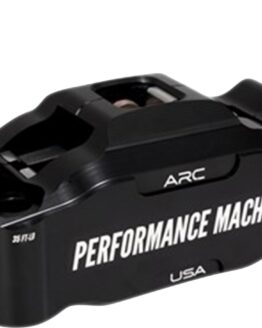 Performance Machine Race Radial Front Right Caliper Black