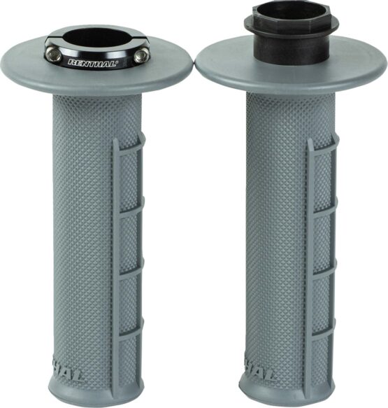 Renthal MX Original Lock-On Grips Medium Half Waffle Gray - Image 2