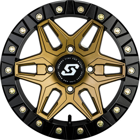 Sedona Split 6 Bronze Beadlock Wheel 14x7 4/137 5+2 12mm Tapered Lug - Image 2