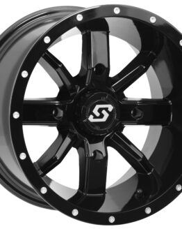 Sedona Hollow Point Black Wheel 14x8 4+4 4/110 Aluminum Rim