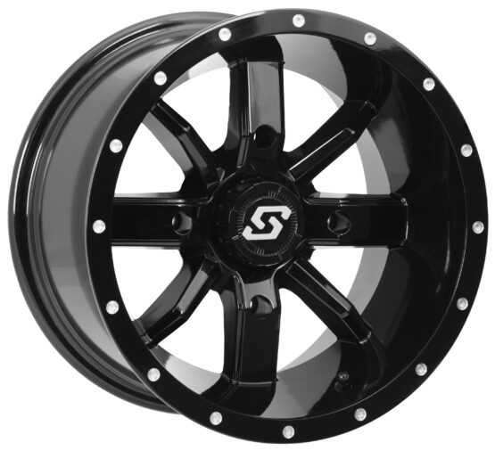 Sedona Hollow Point Wheel 14x10 4/156 5+5 Offset Black