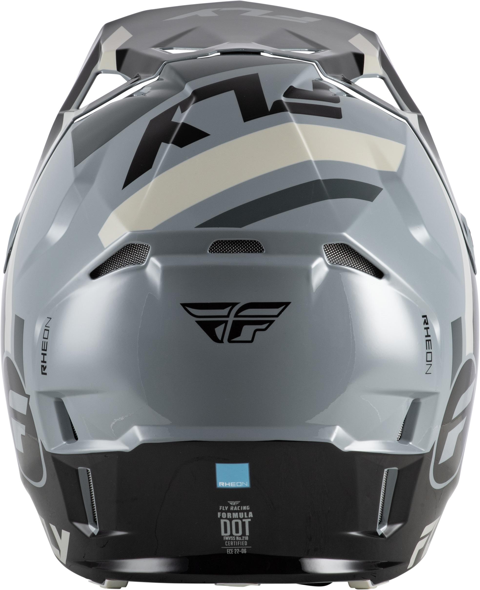 Fly Racing Formula CP Seal Helmet Black/Grey/Light Grey Large - Image 3