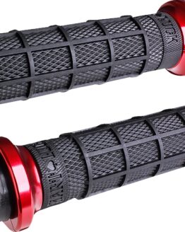 ODI Hart-Luck V-Twin Lock-On Grips Black/Red Cable Throttle