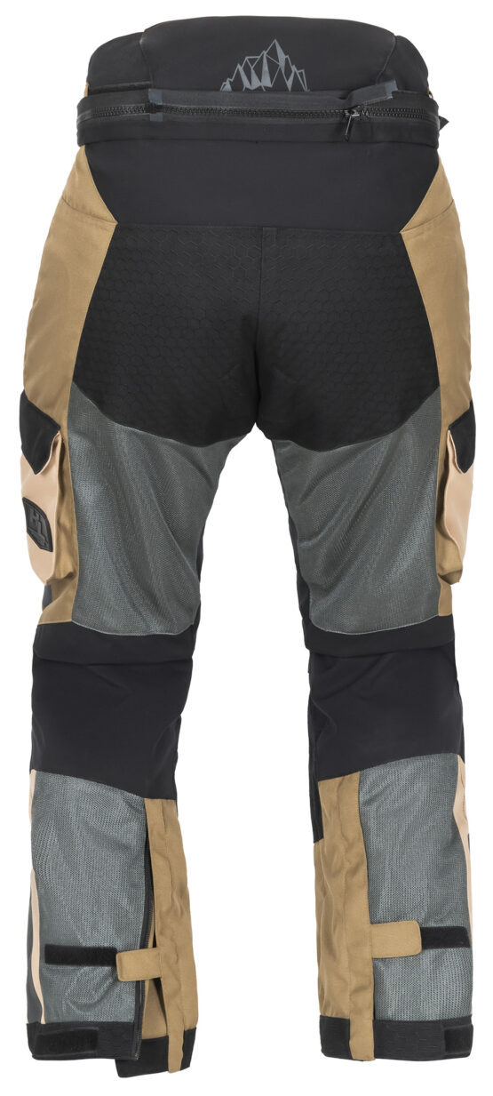 Men's Ridgecrest Hi-Flow Mesh Adventure Touring Pants - X-Large Sand & Gray - Image 4