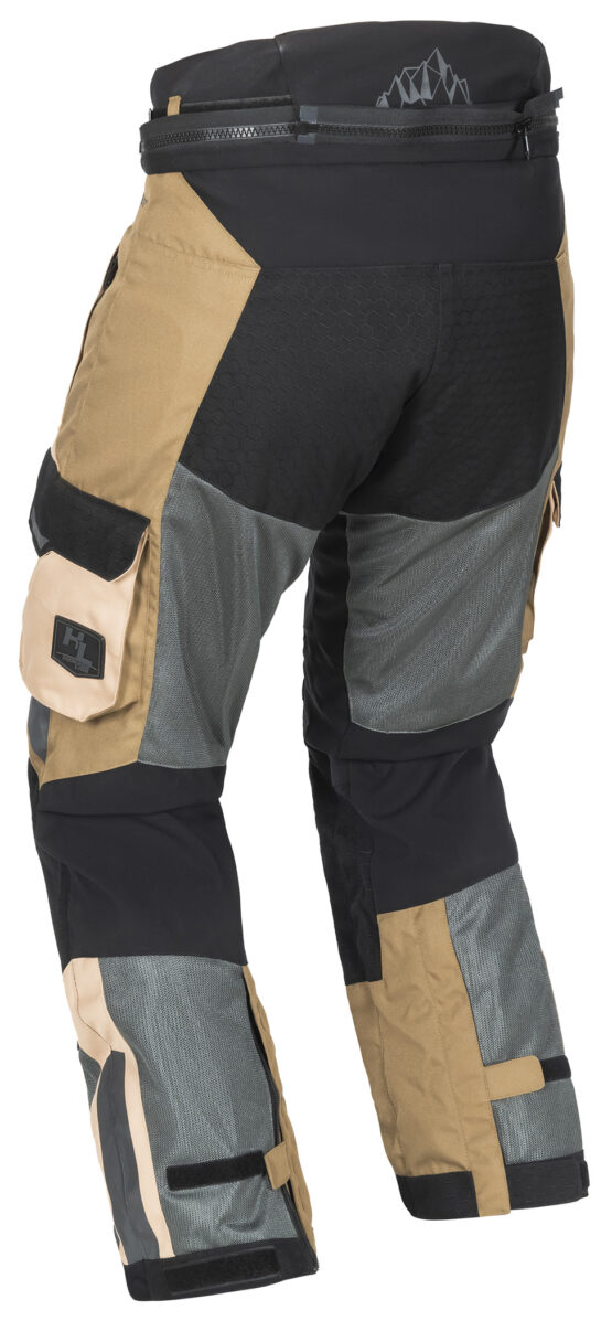 Men's Ridgecrest Hi-Flow Mesh Adventure Touring Pants - X-Large Sand & Gray - Image 5