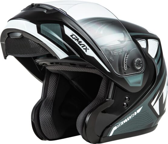 GMAX MD-04 Sector Modular Helmet Black/Silver XS - Image 5