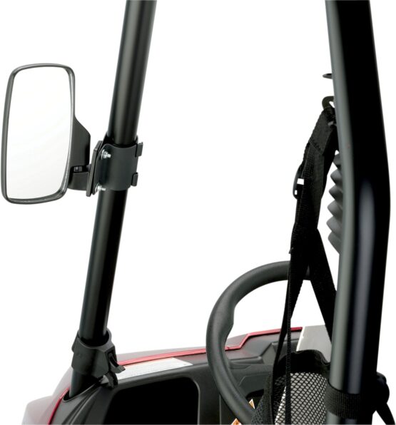 Moose Offroad UTV Side View Mirrors Rectangle Black 1.5in Clamp Pair