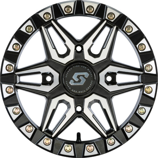 Sedona Split 6 Beadlock Wheel 15x6 4/137 +38mm Black Machined