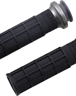 ODI Hart-Luck V-Twin Lock-On Grips Black Graphite For Indian