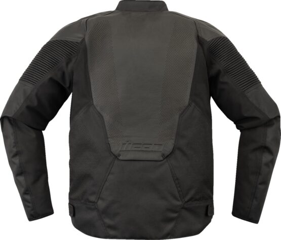 ICON Overlord3 Leather Jacket Black Men's S - Image 2