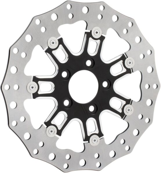 7-Valve Contour Floating Front Brake Rotor 300mm - Black - Image 2