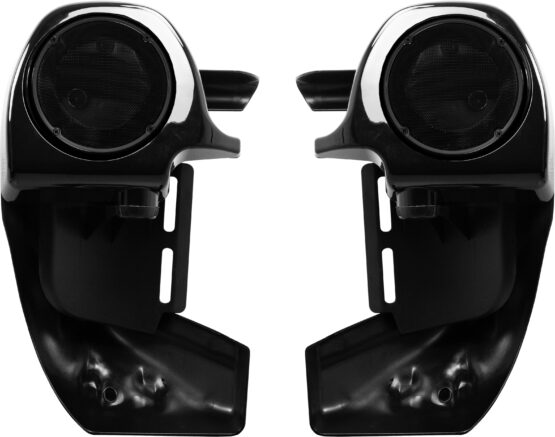 Saddle Tramp Lower Fairing Speaker Mounts Black For Harley FL Touring 83-13 - Image 5