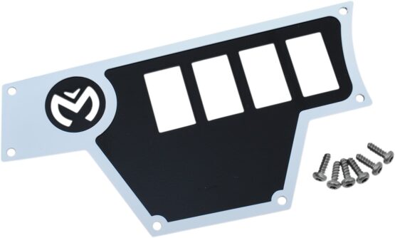 Moose Dashplate Left White 4Switch Large Fits 15-19 Polaris RZR 900/1000