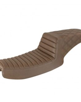 Step-Up Rear Lattice Stitch 2-Up Seat Brown