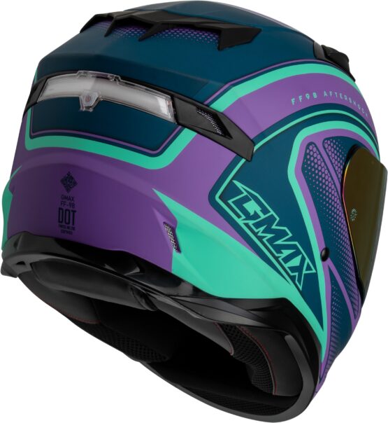GMAX FF-98 Aftershock Helmet Matte Purple/Blue XL - Image 3