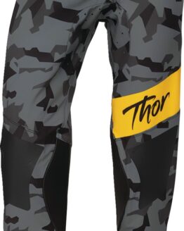 Thor Women's SPORTMODE Shadow Pants Camo Gray Yellow Black US 5/6